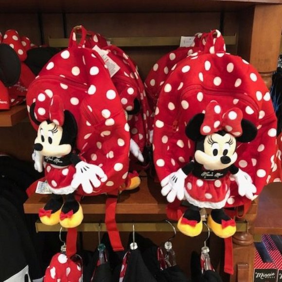 minnie mouse plush backpack